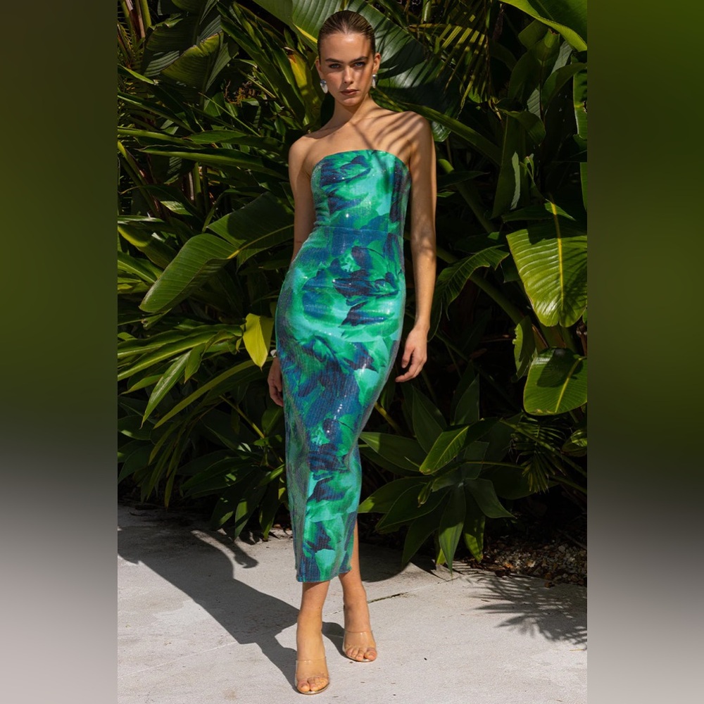 NEW Runaway - Malibu Calista Dress - Green